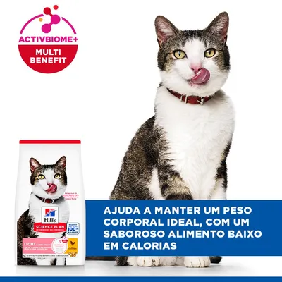 Hill's Science Plan Light Mature Adult 7+ frango ração para gatos