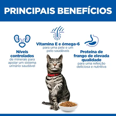 Hill's Science Plan Urinary Health Adult 1+ com frango ração para gatos