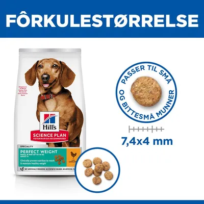 Hill's Science Plan Perfect Weight Adult 1+ Small & Mini med kylling