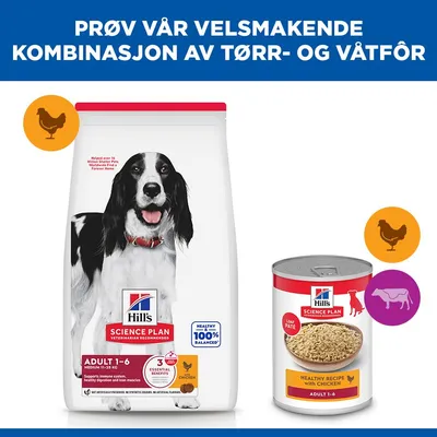 Hill's Science Plan Adult 1-6 Medium med Kylling