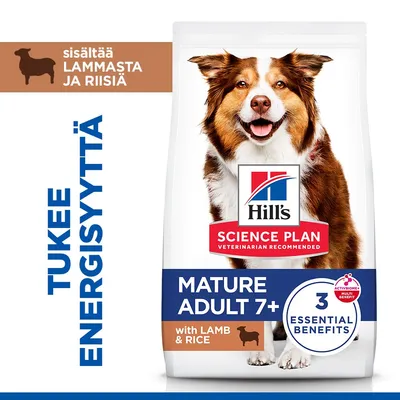 Hill's Science Plan Mature Adult 7+ Medium lammas & riisi