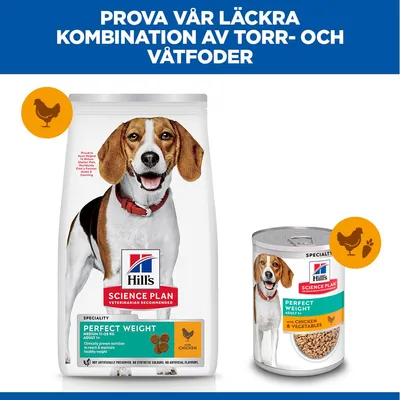 Hill's Science Plan Perfect Weight Adult 1+ Medium Chicken