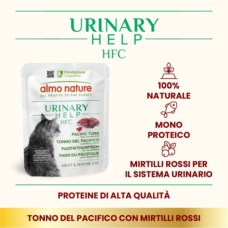 Almo Nature HFC Urinary Help 6 x 50 g Cibo umido per gatti