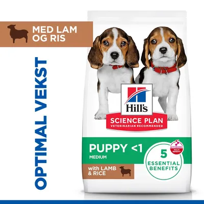 Hill's Science Plan Puppy <1 Medium med lam & ris