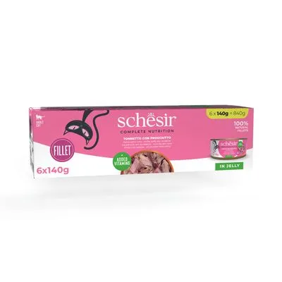 Schesir Complete Voeding filet in gelei 6 x 140 g