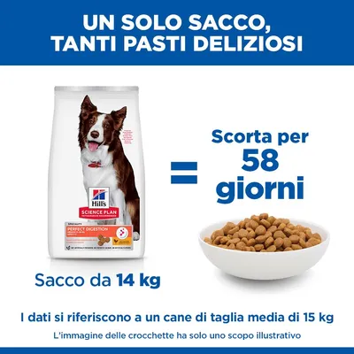 Hill's Science Plan Perfect Digestion Adult 1+ Medium con Pollo