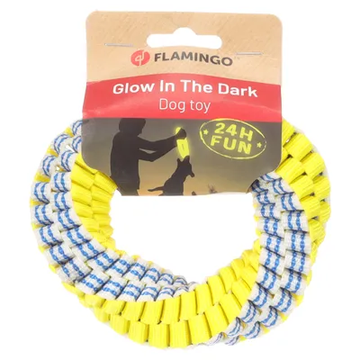 Flamingo Glow In The Dark hondenspeelgoed, lichtgevend in het donker, 24 uur speelplezier.