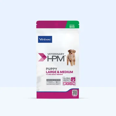 Virbac Veterinary HPM Baby Dog Large & Medium - Sparpaket: 2 x 12 kg Virbac Veterinary HPM Baby Dog Large & Medium - Sparpaket: 2 x 12 kg