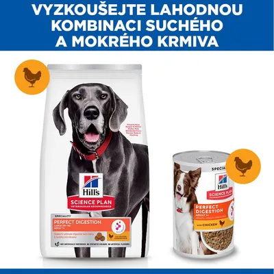 Hill's Science Plan Perfect Digestion Adult Large kuracie s hnedou ryžou Hill's Science Plan Perfect Digestion Adult Large kuracie s hnedou ryžou