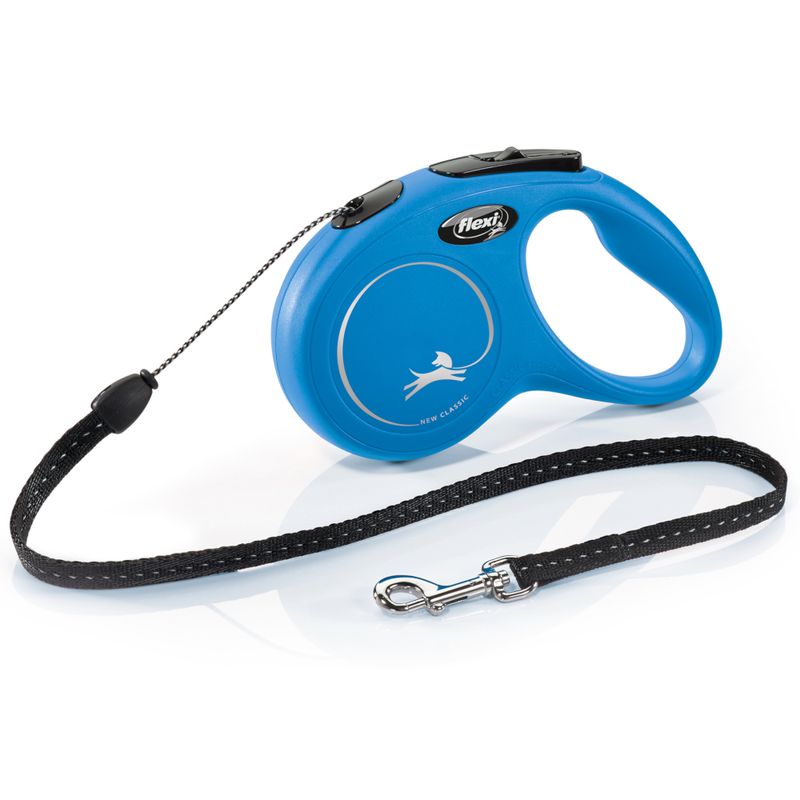 flexi Classic trela extensível em azul, 5 m
