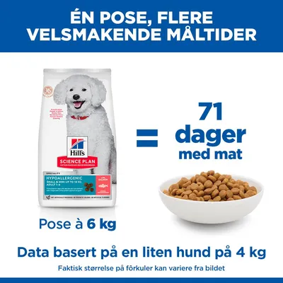 Hill's Science Plan Hypoallergenic Adult Small & Mini med laks