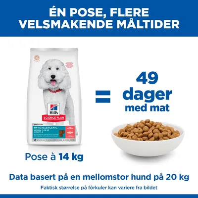 Hill's Science Plan Hypoallergenic Adult Medium med laks