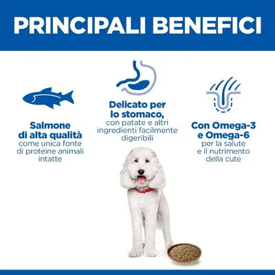 Hill's Science Plan Adult Hypoallergenic con Salmone umido cane