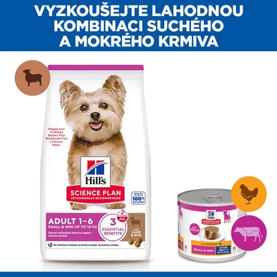 Hill's Science Plan Adult 1-6 Small & Mini Lamb & Rice