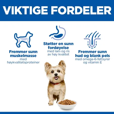 Hill's Science Plan Adult 1-6 Small & Mini med lam & ris