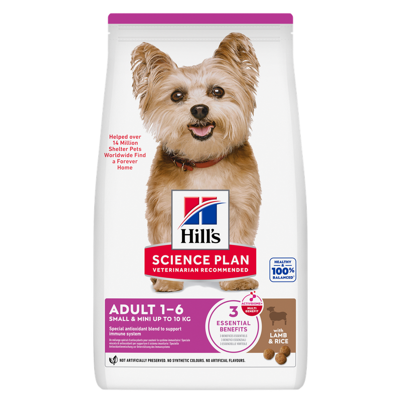 Hill's Science Plan Adult 1-6 Small & Mini agneau, riz