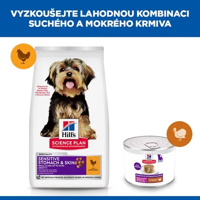 Hill's Science Plan Sensitive Stomach & Skin Small & Mini Mousse