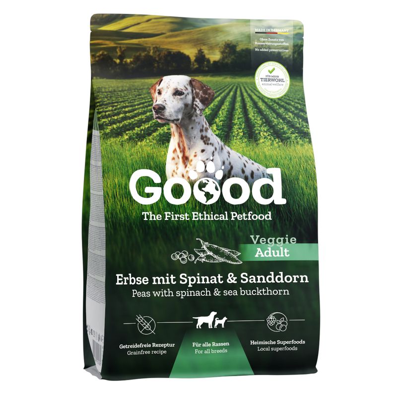 Goood Adult Veggie Erbse mit Spinat & Sanddorn