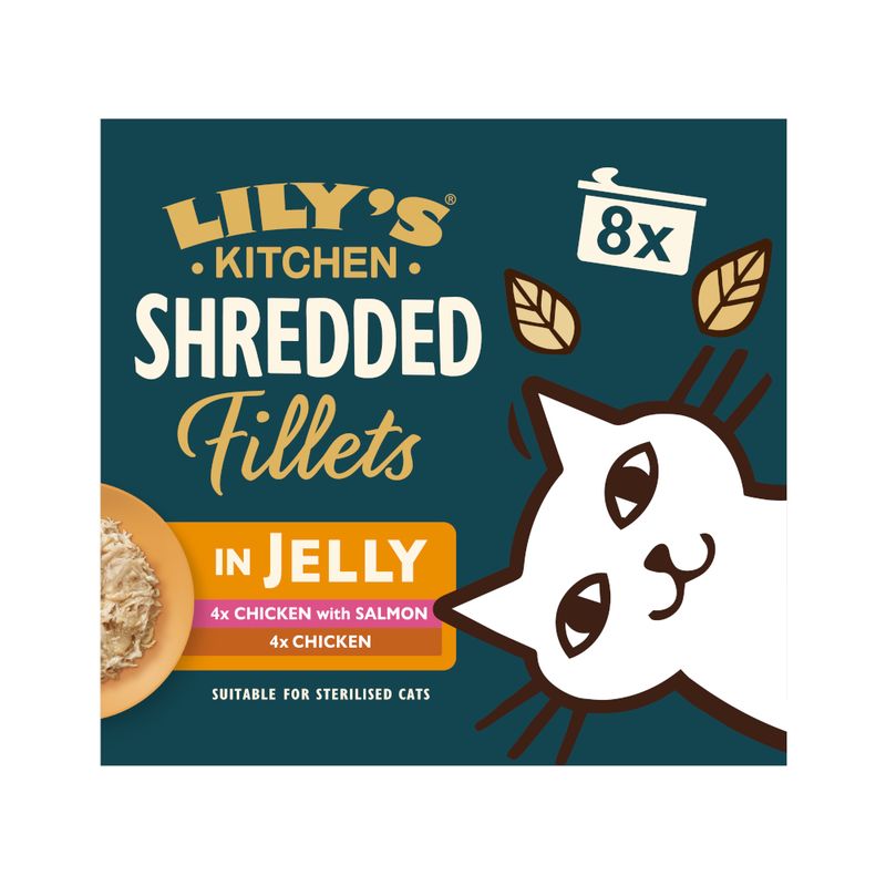 Lily's Kitchen Shredded Fillets para gatos 8 x 70 g