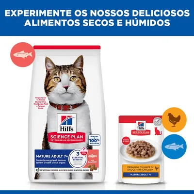 Hill's Science Plan Mature Adult 7+ com salmão