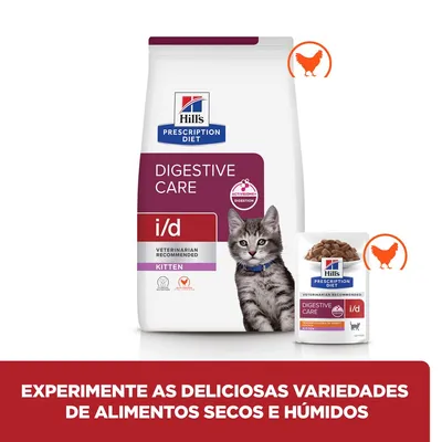 Hill's Prescription Diet i/d Digestive Care Kitten frango em molho