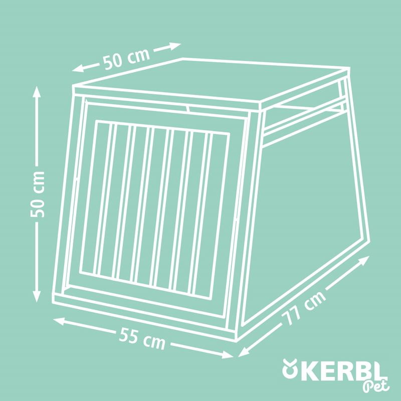 Kerbl Pet Transportbox Vacation aus Alu, graphite