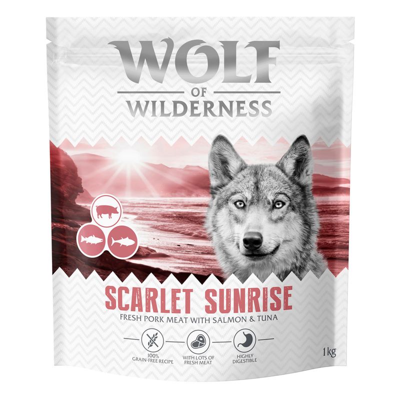 Wolf of Wilderness «Scarlet Sunrise» con salmón y atún, sin cereales