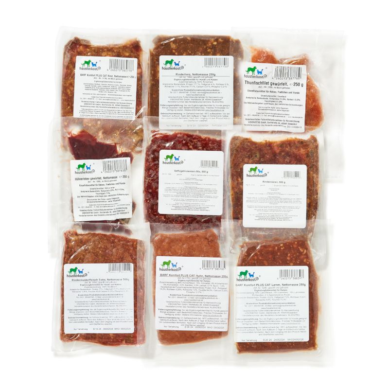 Haustierkost Probierpaket für Katzen