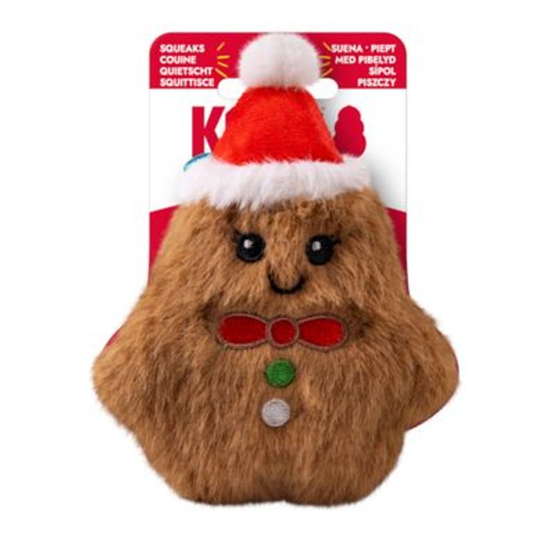 KONG Holiday Snuzzles Mini Omino di pan di zenzero