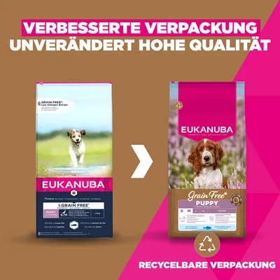 Eukanuba Grain Free Puppy Small & Medium Breed - Ocean Fish