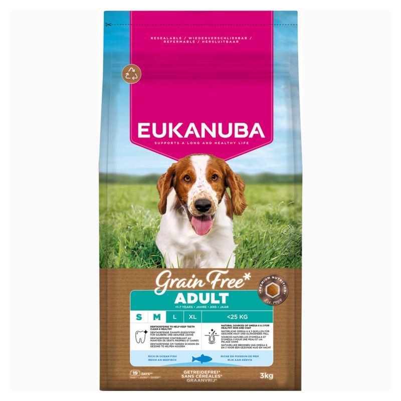 Eukanuba Adult Grain-Free Small & Medium Breed Ocean Fish