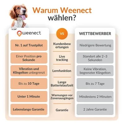 Weenect Haustier GPS Tracker XS für Hunde