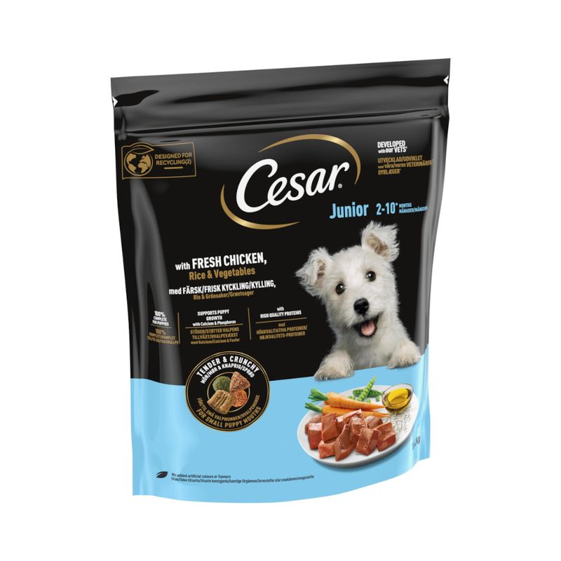 Cesar Junior with Chicken, Rice & Vegetables