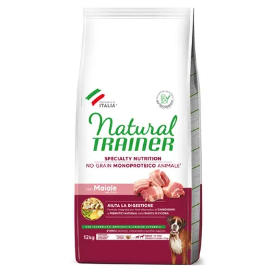 Natural Trainer No Grain Adult Medium & Maxi con cerdo