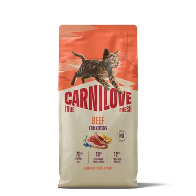 Carnilove True Fresh Kitten с говеждо