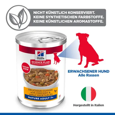 Hill's Science Plan Mature Adult Ragout mit Huhn & Gemüse