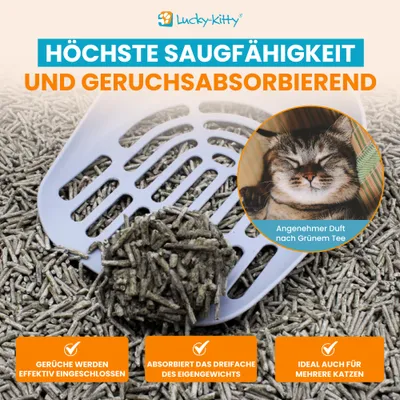 Lucky Kitty "Natur Pur" - Sensitiv nisip pentru pisici Lucky Kitty "Natur Pur" - Sensitiv nisip pentru pisici