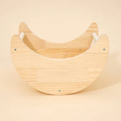 TIAKI stenska postelja polmesec, bela - pribl. D 36 x Š 28,5 x V 15 cm