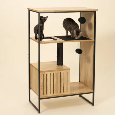Modern Living Katzenkletterhaus Celle - ca. L 77 x B 34 x H 114 cm Modern Living Katzenkletterhaus Celle - ca. L 77 x B 34 x H 114 cm
