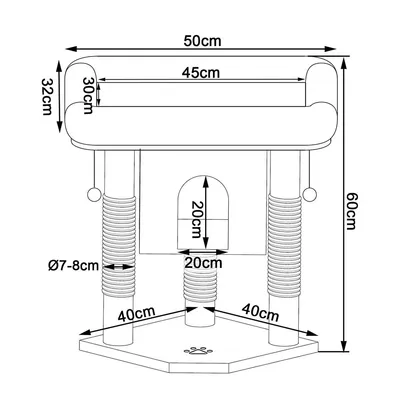 Lionto Scratching Post - 60cm
