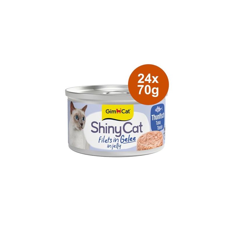 Voordeelpakket GimCat ShinyCat Jelly Kattenvoer 24 x 70 g