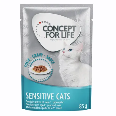 Concept for Life Sensitive Cats, соус-грави, для чувствительных кошек от 1 года, 85 г.