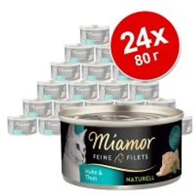 Икономична опаковка Miamor крехки филета Naturelle 24 x 80 г