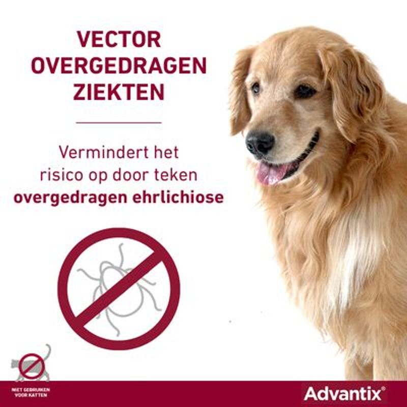 Advantix® 400/2000 Spot-On Solution voor Honden 25 - 40 kg