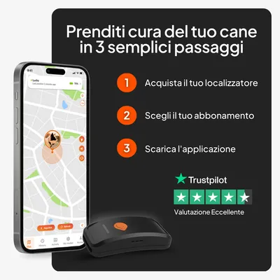 Tre semplici passaggi per l'utilizzo: 1. Acquista il tuo localizzatore, 2. Scegli il tuo abbonamento, 3. Scarica l'app. Valutazione Trustpilot: Eccellente. Tre semplici passaggi per l'utilizzo: 1. Acquista il tuo localizzatore, 2. Scegli il tuo abbonamento, 3. Scarica l'app. Valutazione Trustpilot: Eccellente.