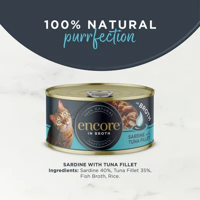 Encore Cat Tin 16 x 70g - Sardine with Tuna Fillet