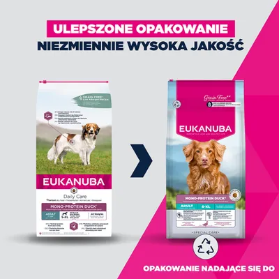 Eukanuba Special Care Mono-Protein Adult, kaczka