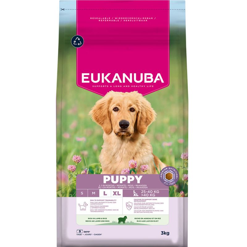 Eukanuba Premium Nutrition Puppy Large et Giant Breed agneau et riz