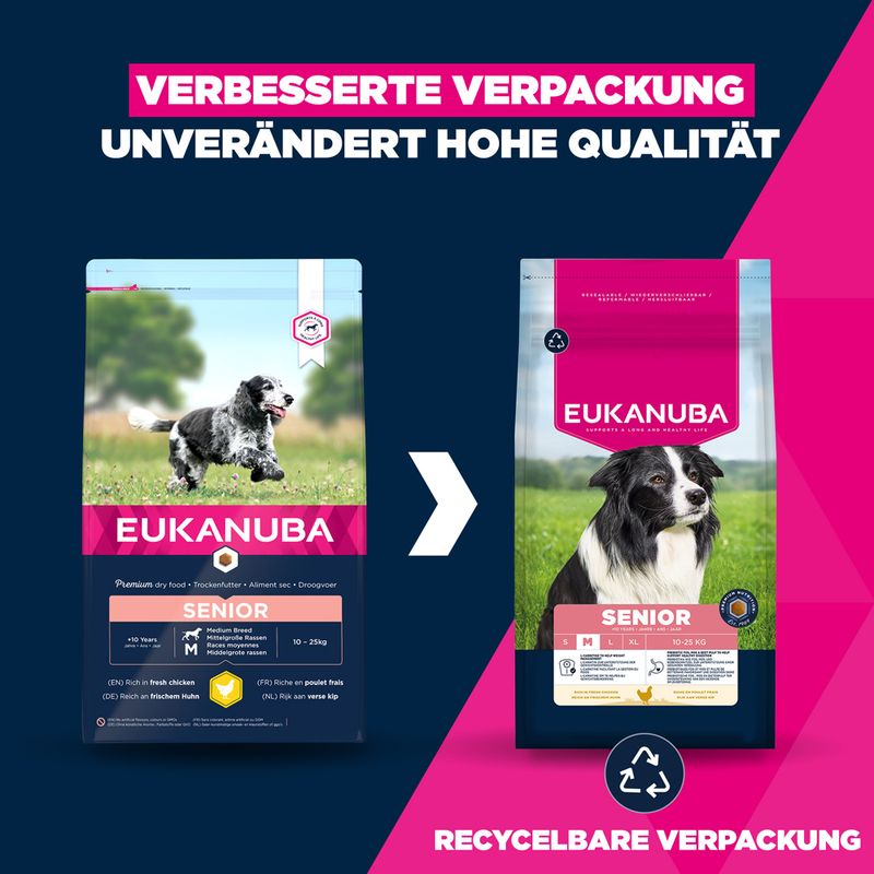Eukanuba Premium Nutrition Senior Medium Breed Huhn