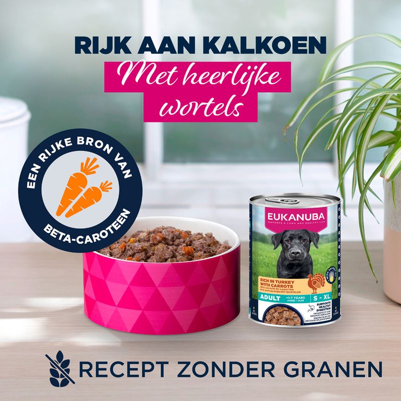 Eukanuba Adult Rijk aan kalkoen met wortels